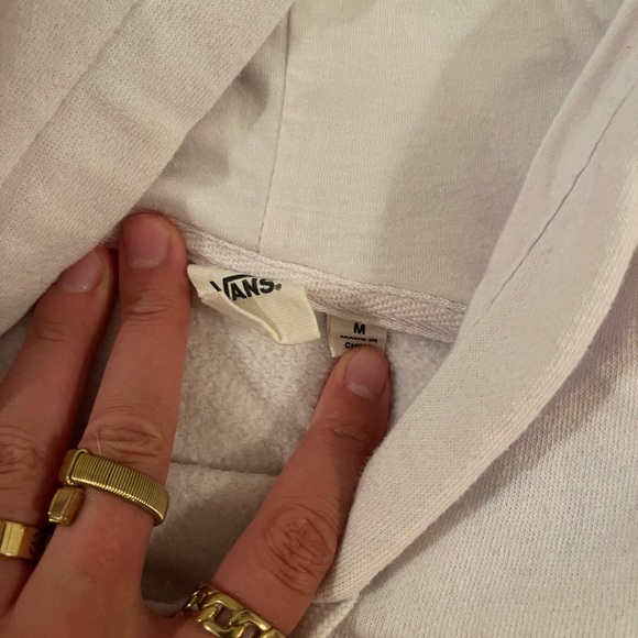 White Vans Cropped Hoodie - Picture 2 of 3